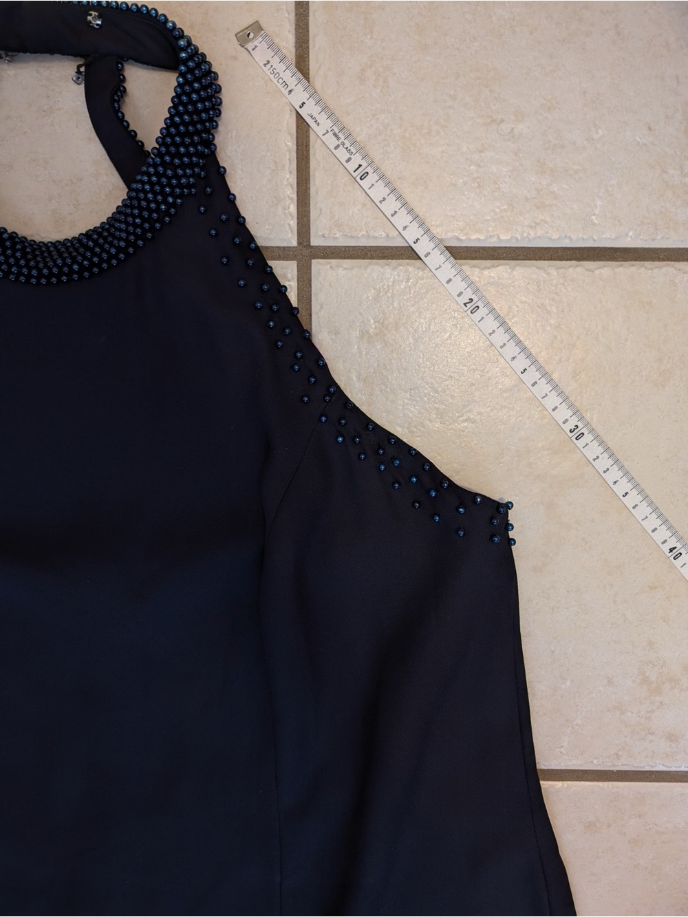 Vintage Beaded Halter Dress - Picture 6 of 15